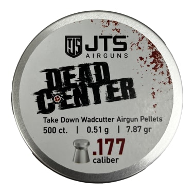 JTS Dead Center Precision .177 Cal 0.53g (7.87gr) Flat Pellets (500 ct) Bulk Package JAC104