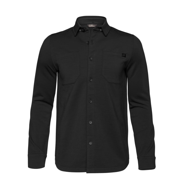 First Lite Men's Rugged Wool Field Shirt Black MTRWFBK