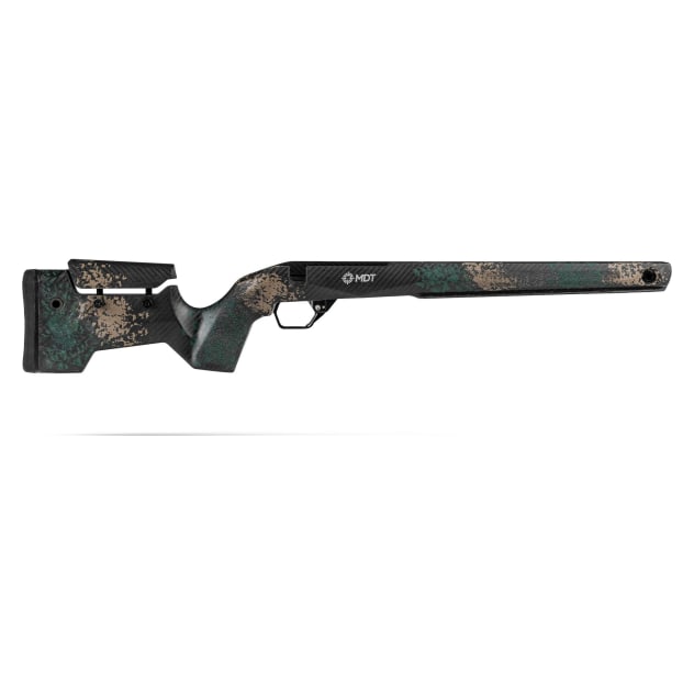 MDT CRBN Remington 700 Long Action RH Fixed ARCA Highland Green &amp; Flat Dark Earth Kit 116117-HGF