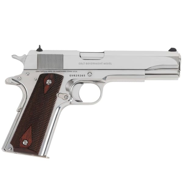 Colt 1911 Government Model .45 ACP 5" National Match Bbl Series 70 Bright SS Pistol O1911C-BS