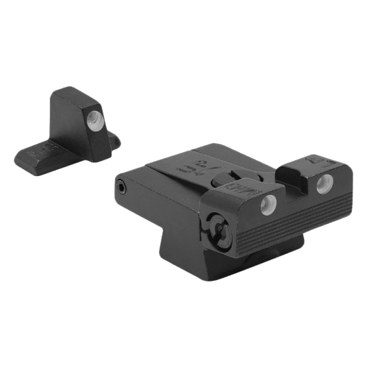 Meprolight Tru-Dot H&amp;K USP FS/Tactical/Expert Adj Green Rear/Front Tritium Illum Pistol Sight Set (Excludes Expert and Tactical Models) 0215163101