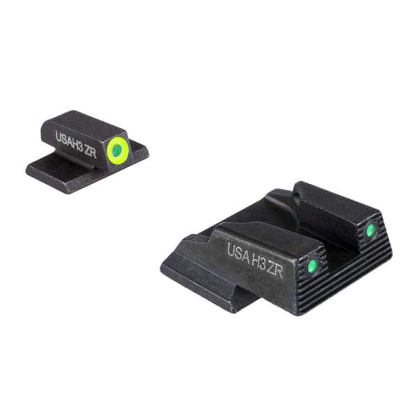 Ameriglo Trooper Sight Set w/ Green Tritium Rear &amp; Green Tritium Dot with LumiGreen Outline Front for S&amp;W Bodyguard 2.0 SWBG-822
