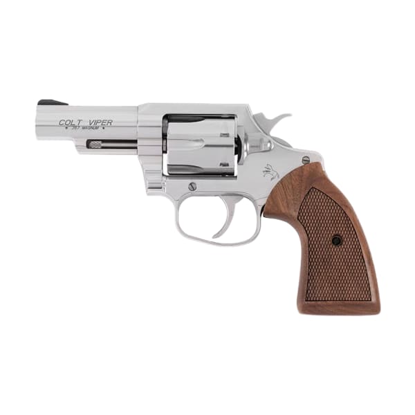 Colt Viper .357 Magnum 3" Bbl 1/2 Lug 6rd Cap Walnut Grips SS Revolver VIPER-SP3WRR