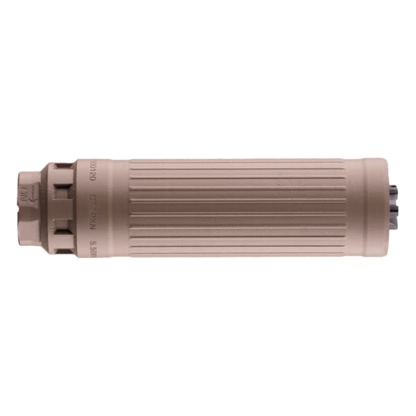 Dead Air Defense CT5P Patrol 5.56 Triskelion GMS LBP FDE CF Rifle Silencer w/Fixed Xeno Adapter &amp; DA129GOV 1/2-28 Xeno 3 Prong FH CT5PXNFDE