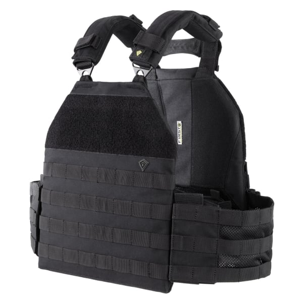 First Tactical Specialist Plate Rack 1000D Nylon Black Plate Carrier for 10x12 Plates w/ Indexing Closure System &amp; Padded Plate Pocket 118003-019-1SZ