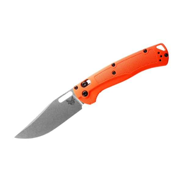 Benchmade Taggedout AXIS Clip-Point Orange Grivory Knife 15535