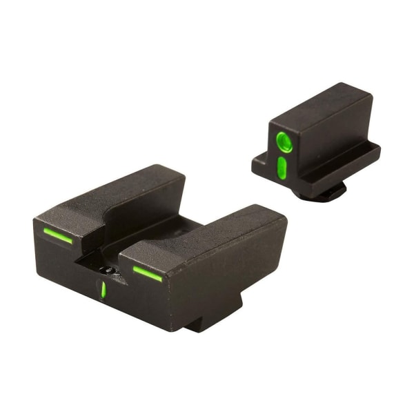Meprolight USA Tru-Dot R4E Green/Green 1 Front 3 Rear Tritium White Alignment Line 1911 Novak Style Wide Fixed Sights 122273101
