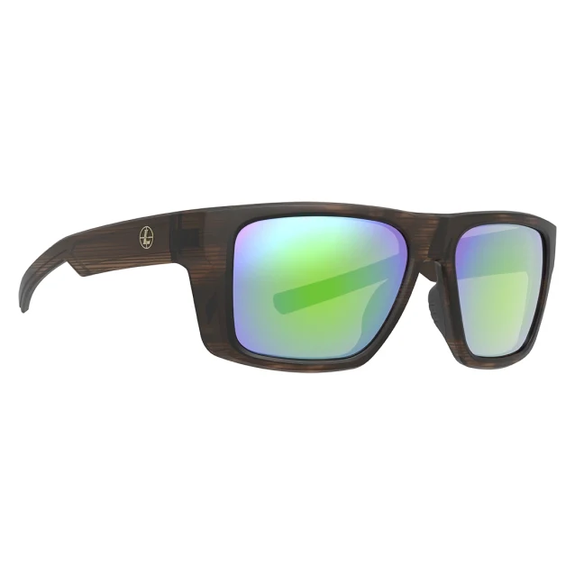 Leupold Skyline Matte Tortoise Performance Eyewear w/Emerald Mirror Lenses 186753