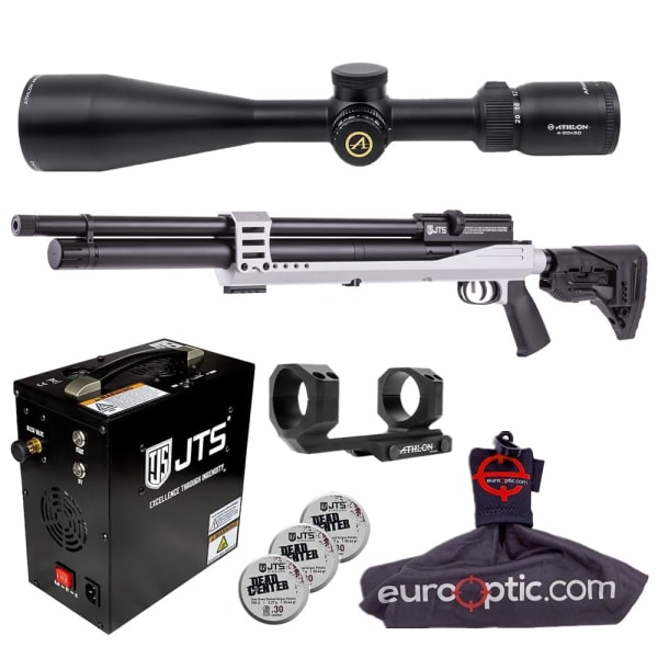 JTS Airacuda PRS MAX .30 Air Rifle w/ 3.25g Pellets, Athlon Argos HMR Scope &amp; Mount, AutoStop Compressor, Spudz Cleaning Cloth JAGPRSM30S-KIT-134-2140