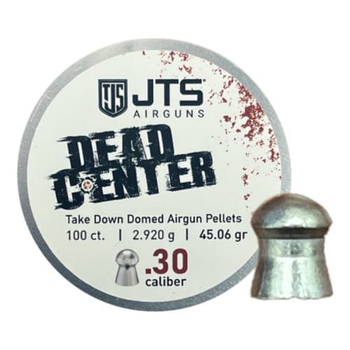 JTS Dead Center Precision .30 Cal 2.920g (45.06gr) Domed Pellets (100 ct) Bulk Package JAC117