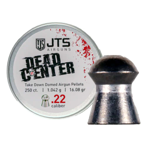 JTS Dead Center Precision .22 Cal 1.042g (16.08gr) Domed Pellets (250 ct) Bulk Package JAC106
