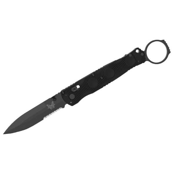 Benchmade Mini SOCP Folder 3.76" Spear-Point S30V Stainless Steel (58-60HRC) Blade AXIS Assist Black G10 Handle Knife 393SBK