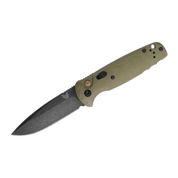 Benchmade CLA Auto Drop-Point Olive Drab Green G10 Knife 4300BK-02