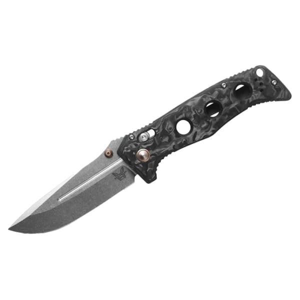 Benchmade Adamas 3.82" Drop-Point MagnaCut Stainless Steel (60-62 HRC) Blade AXIS Assist Marbled Carbon Fiber Handle Knife 275-05
