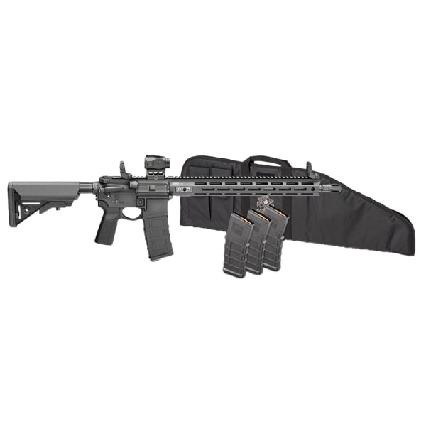 Springfield Armory Saint Victor 5.56 NATO 16" Bbl Black Rifle w/ Viridian Venta Green Dot, Rifle Bag, 4x30rd Mags STV916556B-V2-B5-PAC
