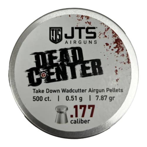 JTS Dead Center Precision .177 Cal 0.53g (7.87gr) Flat Pellets (500 ct) Bulk Package JAC104
