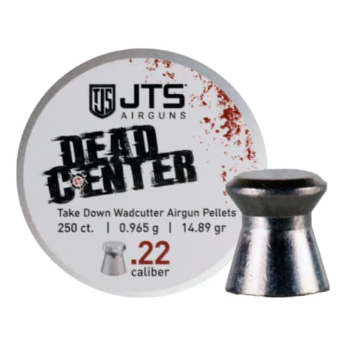 JTS Dead Center Precision .22 Cal .965g (14.89gr) Wadcutter Pellets (250 ct) Bulk Package JAC107