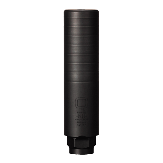 Q, LLC. Short Chop 8.6 BLK SS 1.75&quot; OD X 7.2&quot; L Melonite Rearend Muzzle Device Included Silencers SIL-SC-QUICKIE-86-RE