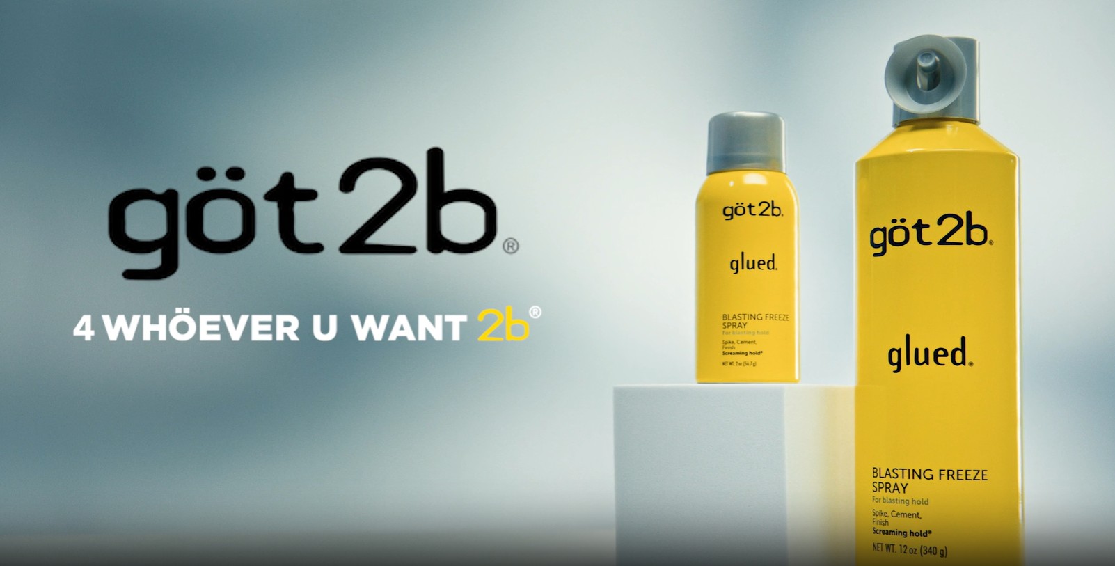 thumbnail video image 3 of got2b Glued Blasting Freeze Hair Spray, Extra Strong Rigid Hold for Spiked Styles,12 oz, 3 of 14
