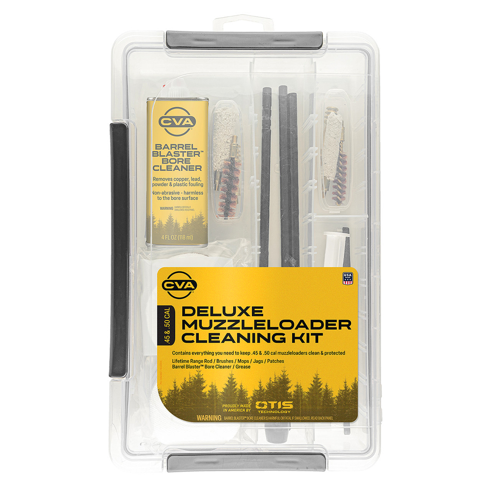 Shooter’s Sets In Clam Pack Deluxe Muzzleloader Cleaning Set Updated Cleaning Rod w/Rotating Handle