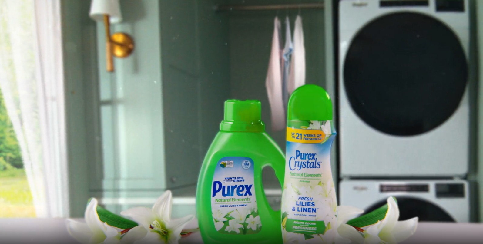 thumbnail video image 2 of Purex Natural Elements Liquid Detergent, Fresh Lilies & Linen, 150 fl oz, 115 loads, 2 of 10