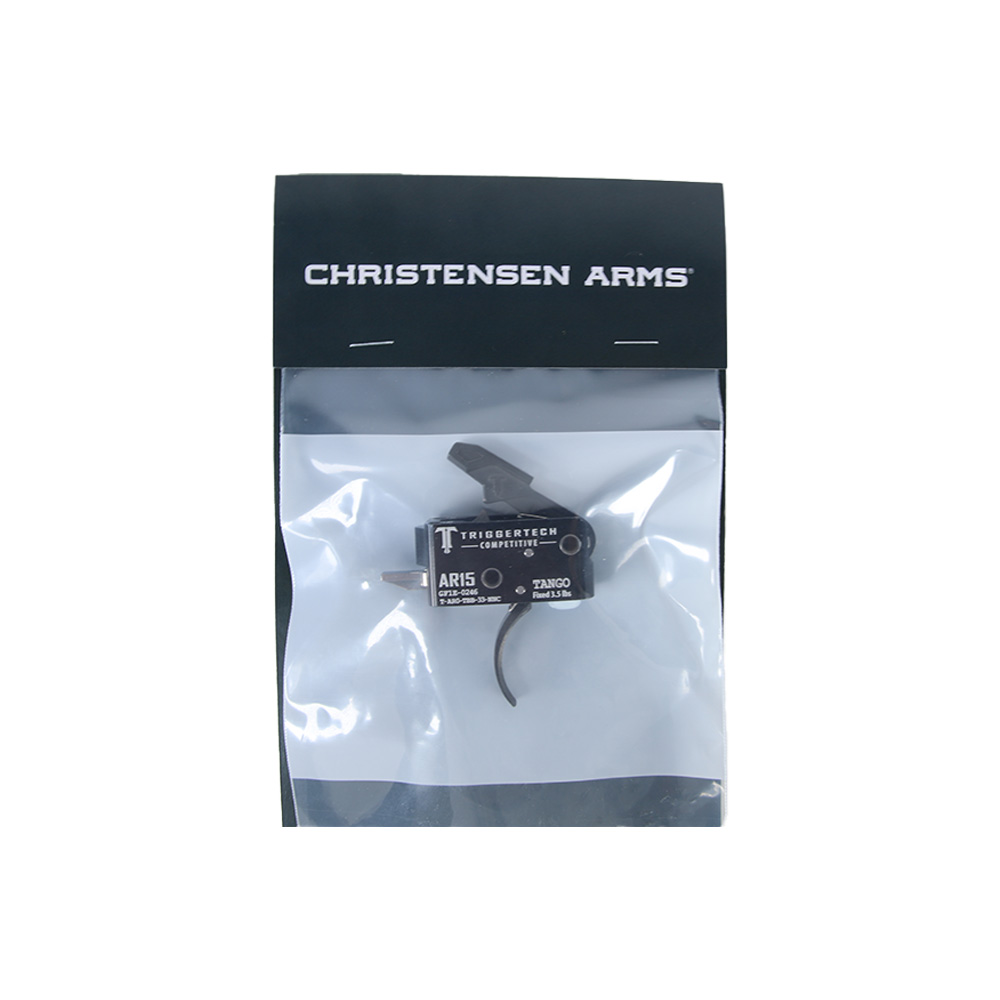 Christensen Arms Trigger Tech AR15 Competitive Curved Blk/Blk Two Stage 3.5lb Trigger AR0-TBB-33-NNC