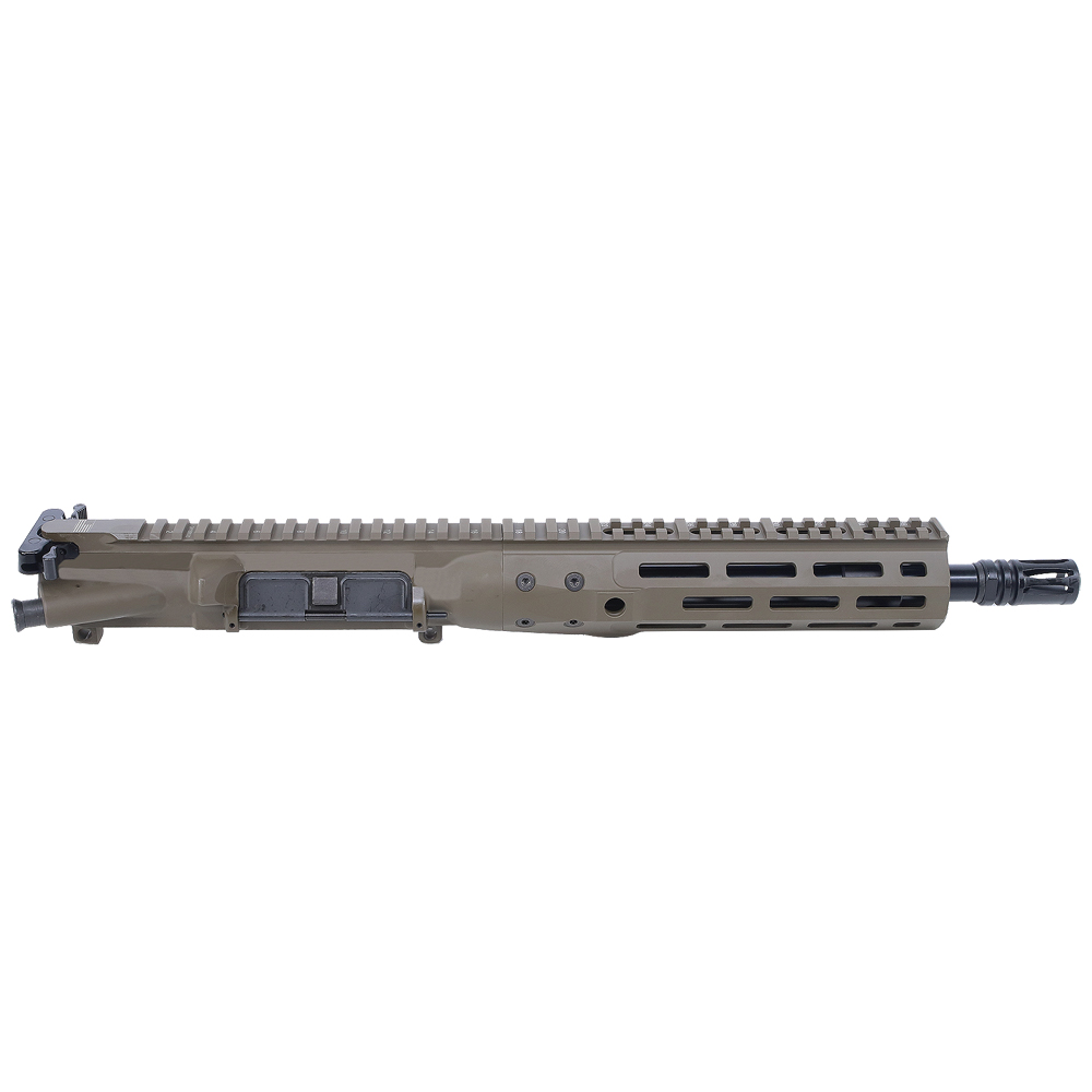 LWRC ICDI M-LOK Direct Impingement 5.56mm NATO 10.5&quot; 1:7&quot; 1/2x28 Bbl Patriot Brown Complete Upper Receiver ICDIU5UBC10ML