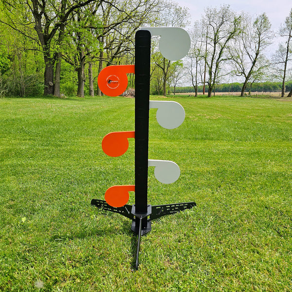 Precision Targets Dueling Tree w/Flip-N-Rip Stand & 6"x3/8" Paddles DTFNR-6X3-8