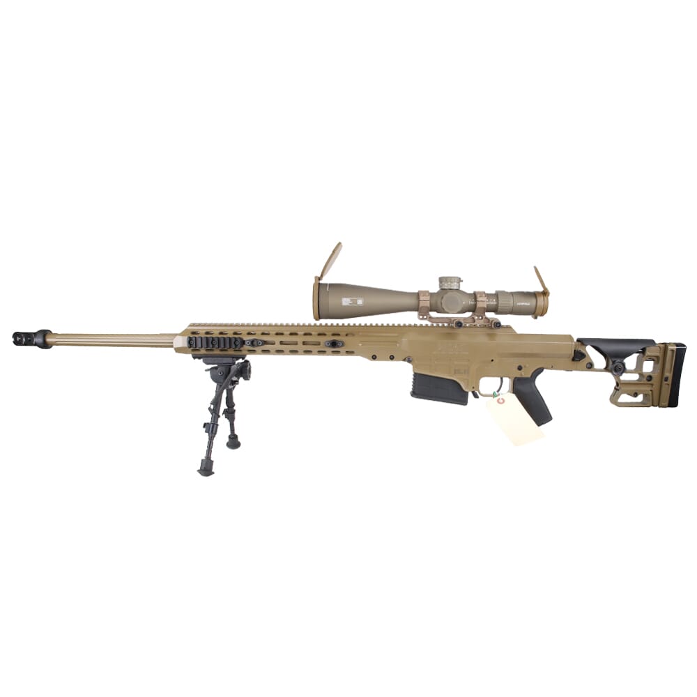 Barrett MK22 MOD 0 PSR .300 Norma Mag SOCOM Coyote Brown 26" Fluted Bbl 1:8" Sniper Rifle Kit w/Leupold 7-35x56mm w/T3 Reticle & Contract Mount 19505