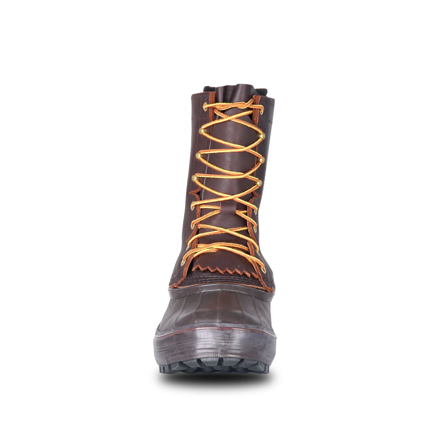 Schnee's Hunter II 10-inch Brown Leather Pac Boots, Traction Outsole