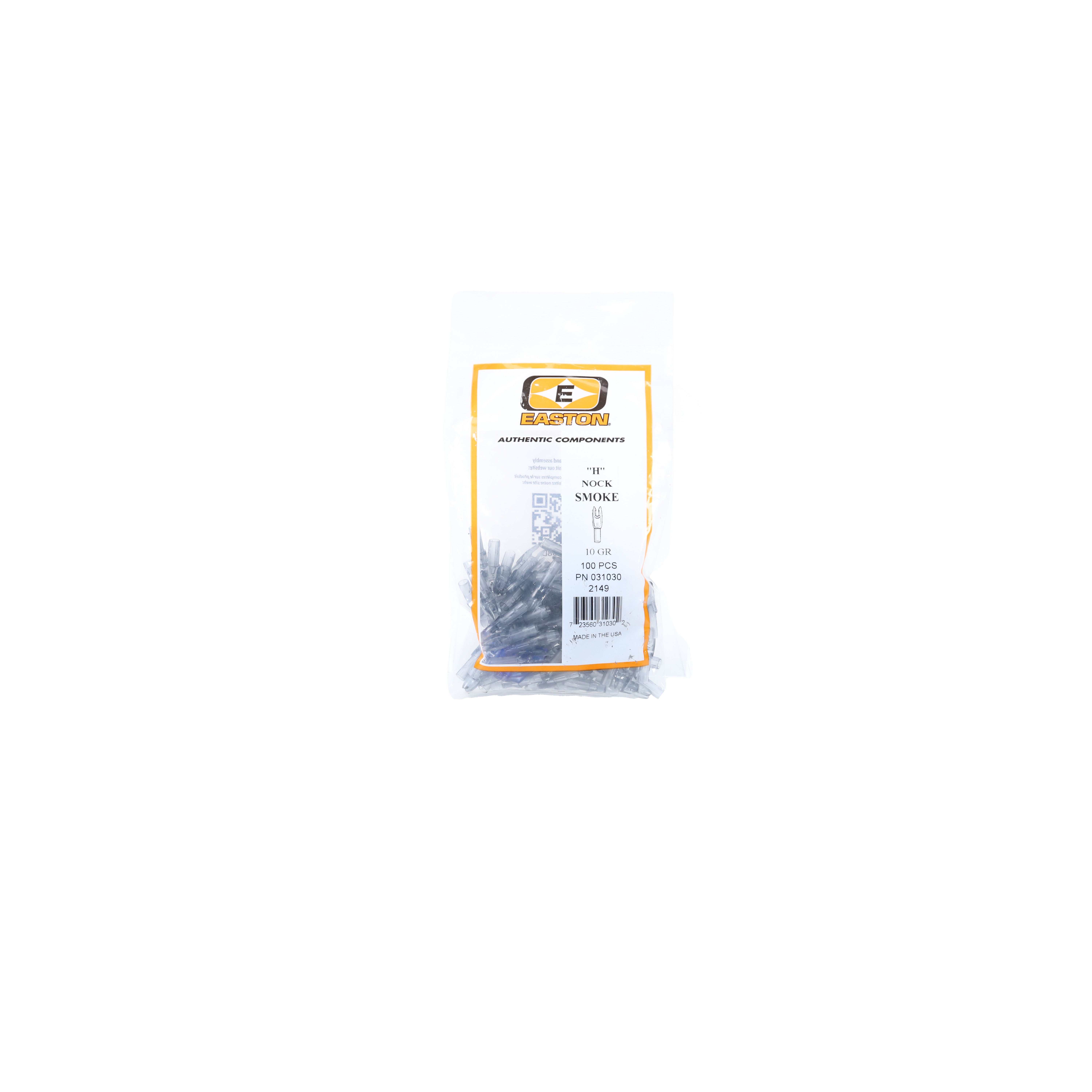 Easton 6mm H Smoke Nock 100pk 31030