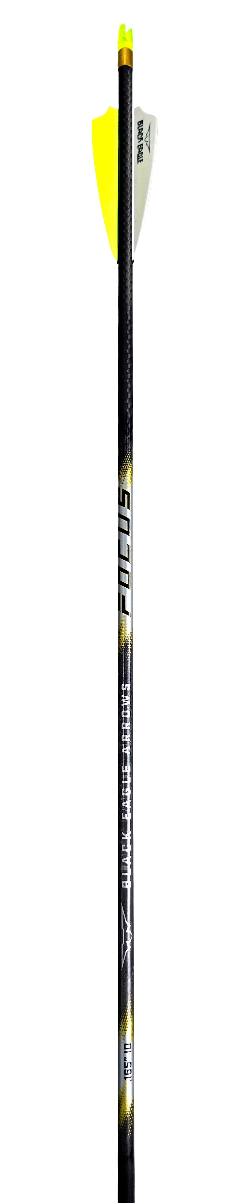 Black Eagle 15/64&quot; Factory Fletched Arrow FOCUS Fletched 6 Pk .001&quot;-300 32915