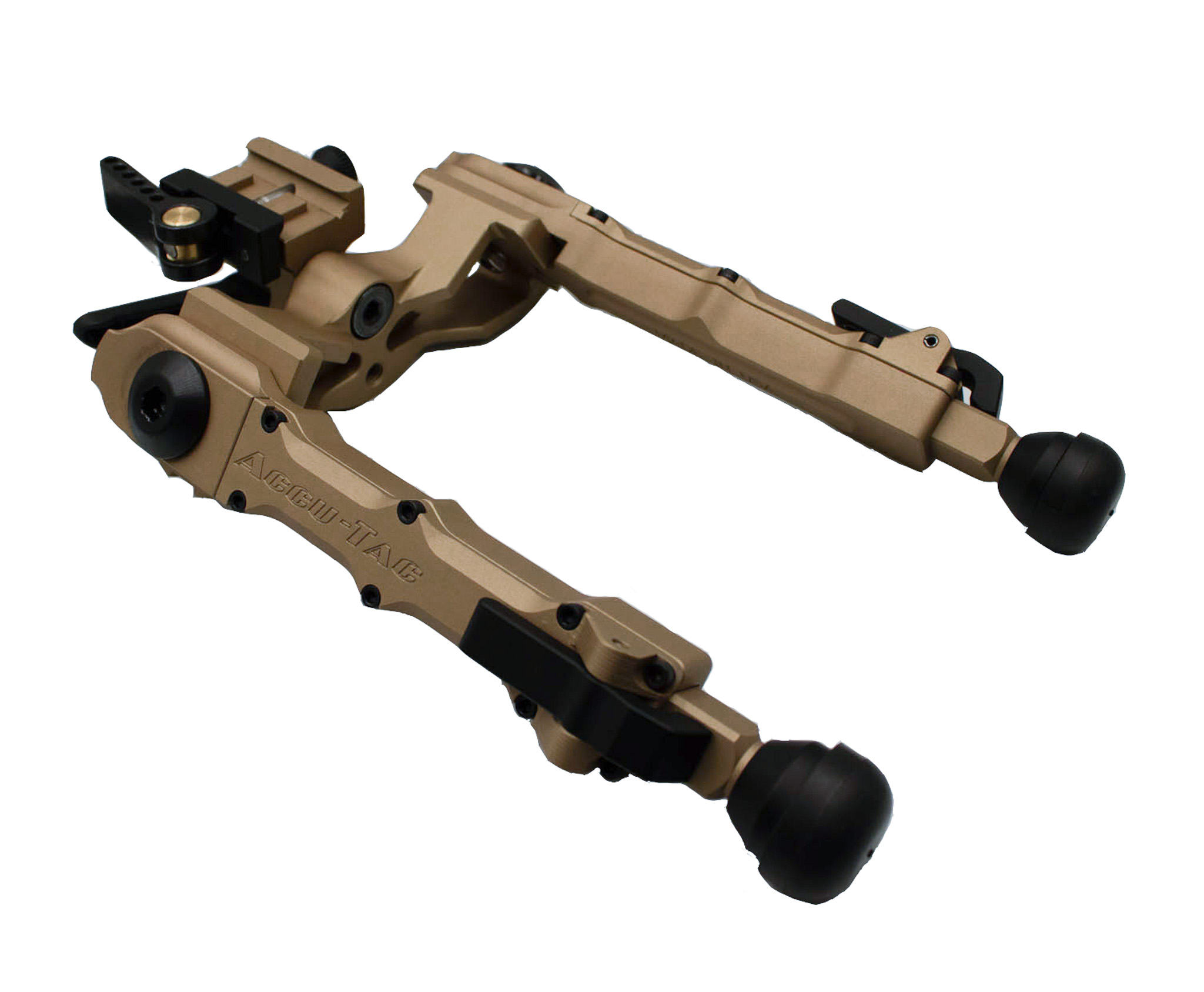 Accu-Tac FDE/TAN WB-4 Wide Body Bipod Picatinny TWBB-0400