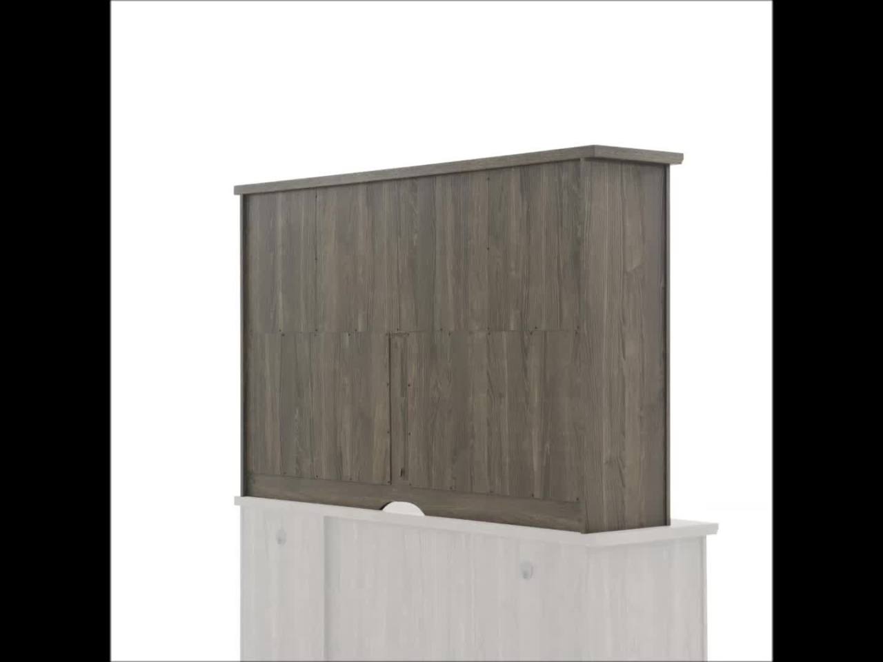 thumbnail video image 2 of Sauder Hammond Hutch, Emery Oak Finish, 2 of 10