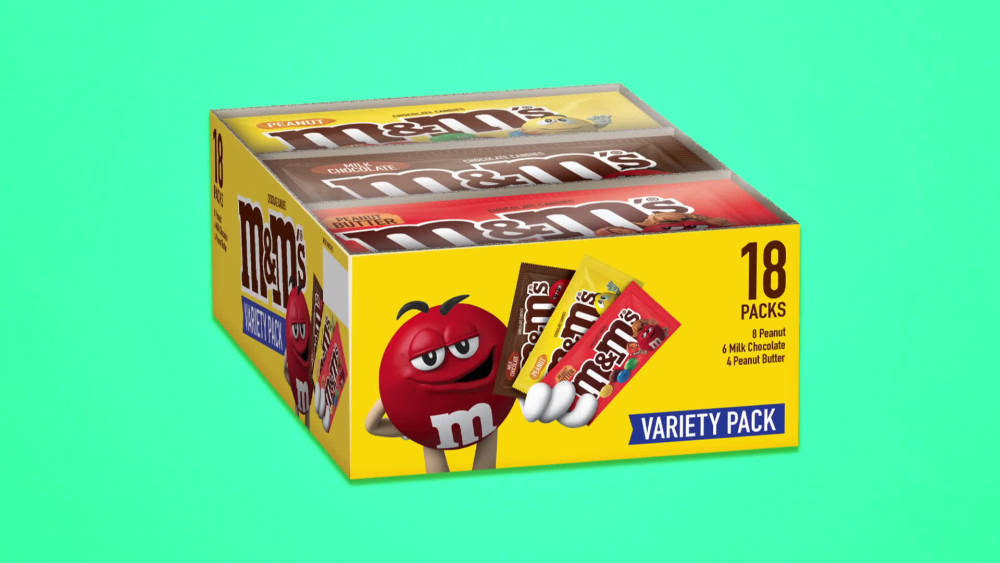 M&M's Variety Pack Full Size Milk Chocolate Candy Bars 18 ct
