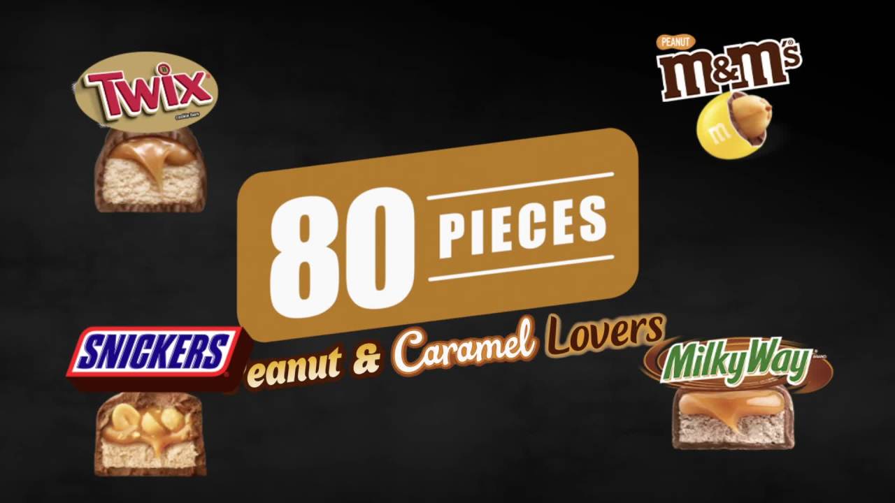 thumbnail video image 2 of M&M's Peanut, Snickers, Twix, Milky Way Halloween Chocolate Candy - 34.26oz/80 Piece Bag, 2 of 17