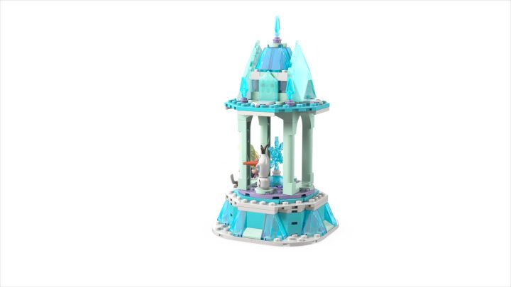 LEGO Disney Frozen Anna and Elsa’s Magical Carousel 43218 Ice Palace Building Toy Set with Disney Princess Elsa, Anna and Olaf, Great Birthday Gift for 6 Year Olds - image 2 of 8
