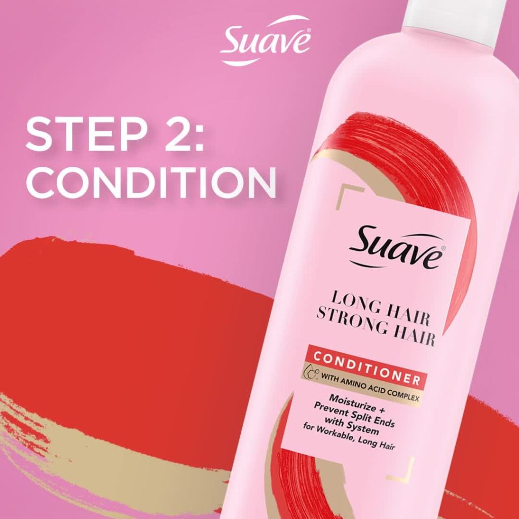 thumbnail video image 2 of Suave Strengthening Shampoo with Amino Acid Complex for Long Hair, All Hair Types 16.5 oz, 2 of 10