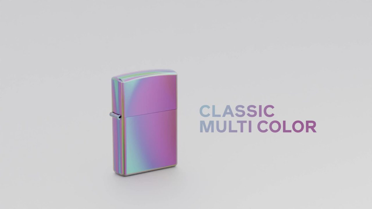 thumbnail video image 2 of Zippo Slim High Polish Blue Pocket Lighter, 2 of 5