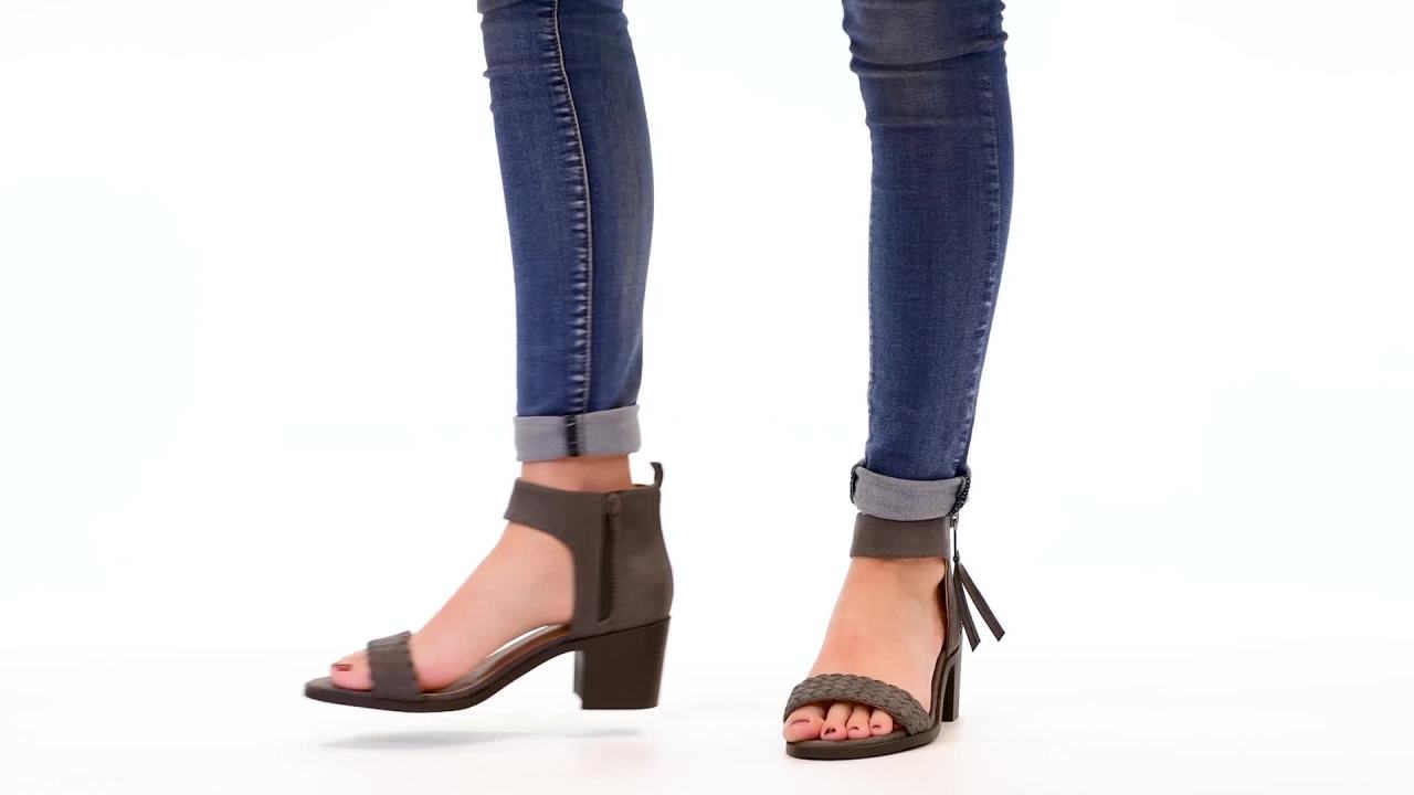 thumbnail video image 2 of Brinley Co. Womens Woven Tasseled Sandal, 2 of 9