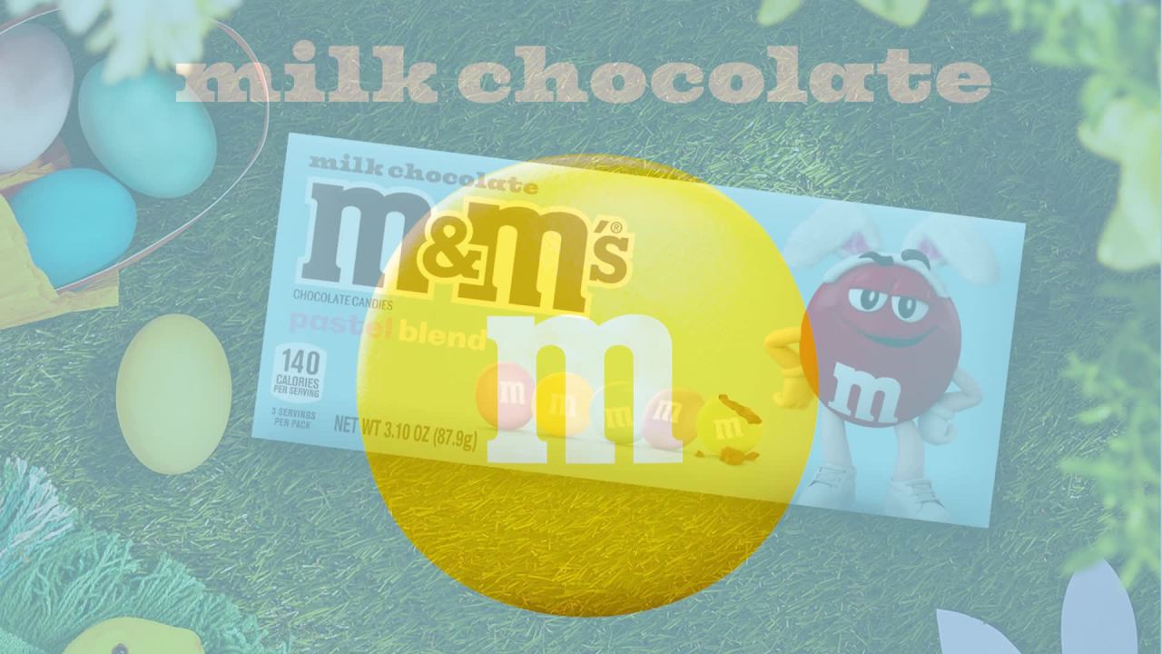 thumbnail video image 2 of M&M's Milk Chocolate Pastel Blend Easter Candy - 3.1 oz Box, 2 of 15