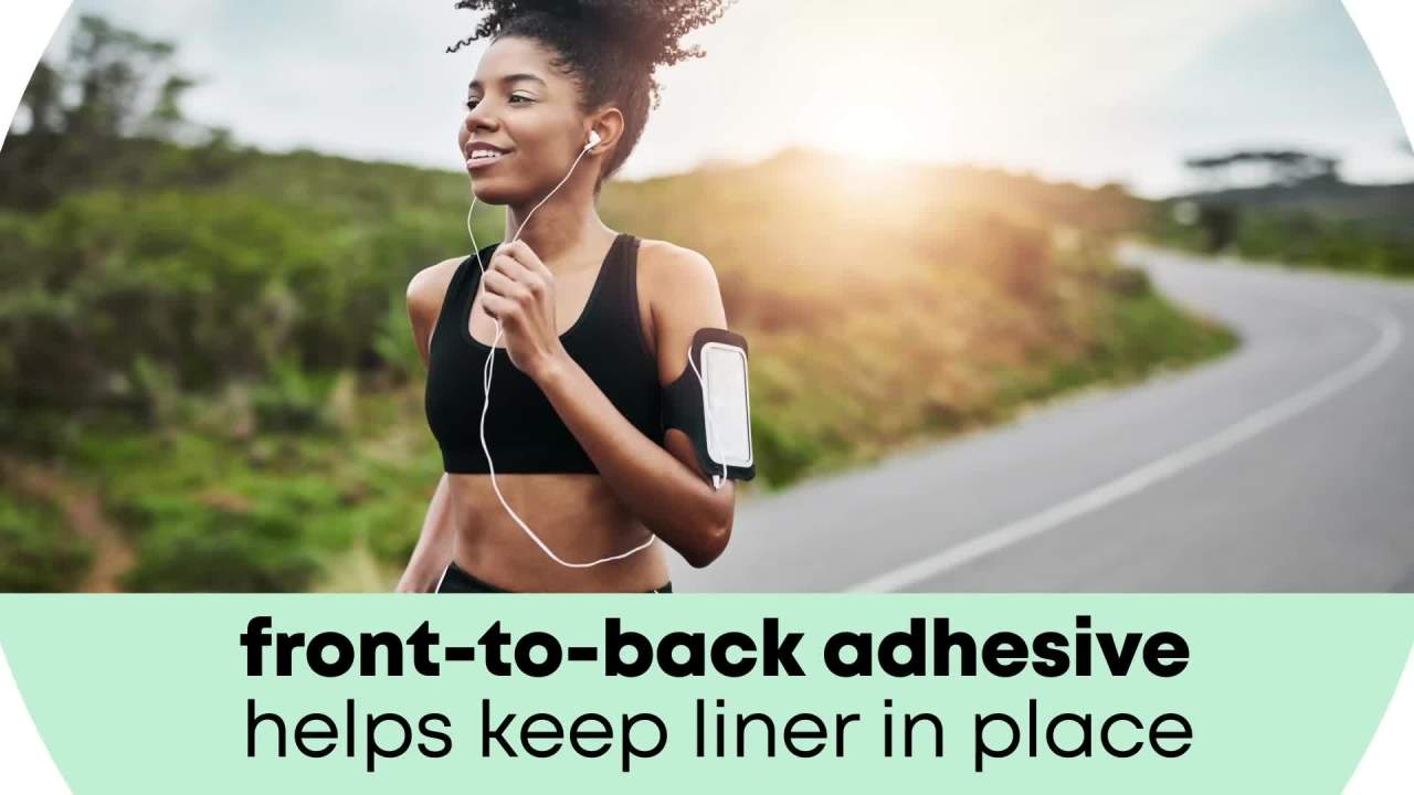 thumbnail video image 2 of U by Kotex Clean & Secure Panty Liners, Light Absorbency, Regular Length, 129 Count, 2 of 9