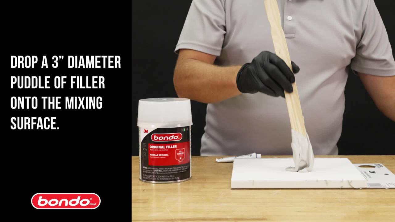 thumbnail video image 3 of (2 pack) Bondo Lightweight Filler, 262T, 1 Gallon, 3 of 17