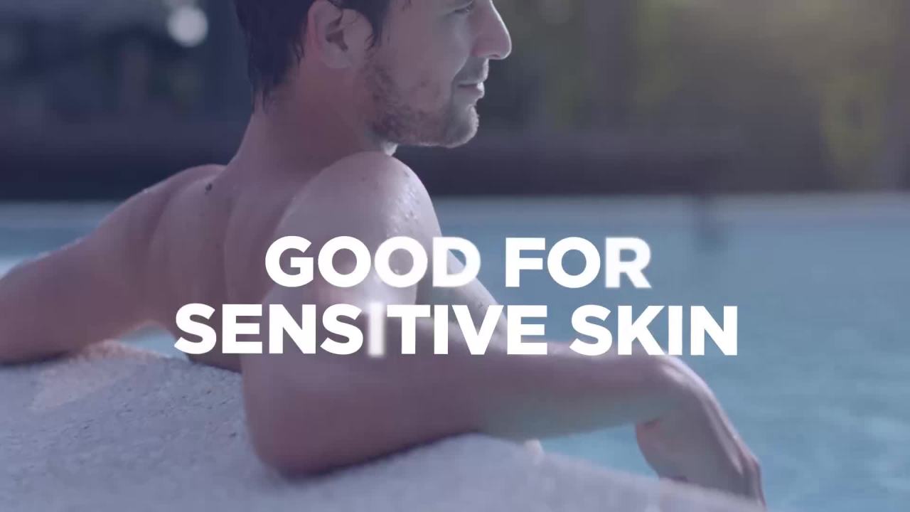 thumbnail video image 2 of Veet Men Hair Removal Cream for Chest & Body, Sensitive Skin, 13.5 FL OZ Pump Bottle, 2 of 11