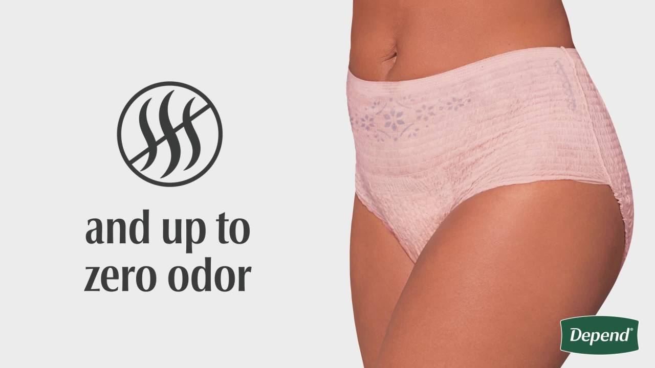 thumbnail video image 2 of Depend Night Defense Incontinence Underwear for Women, Adult Diapers, L, 14 Count, 2 of 11