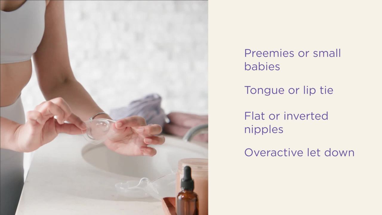 thumbnail video image 3 of Lansinoh Contact Nipple Shields, 2 Nipple Shields (20mm) and Case, 3 of 13