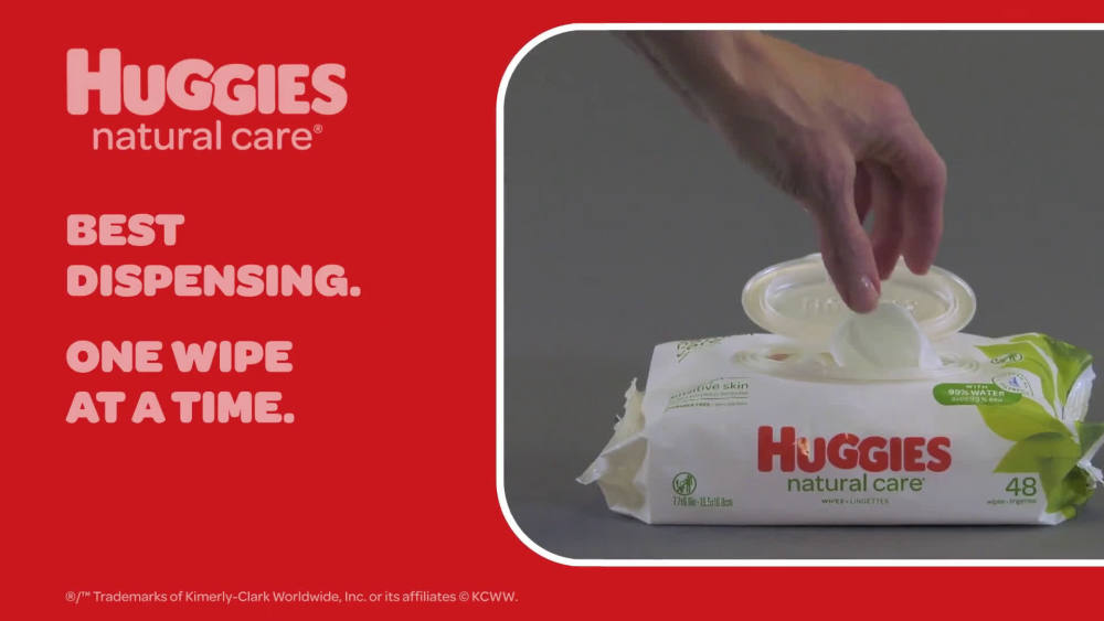 Huggies Natural Care Wipes - 64/Tub, 4 Tubs/Case - image 2 of 9