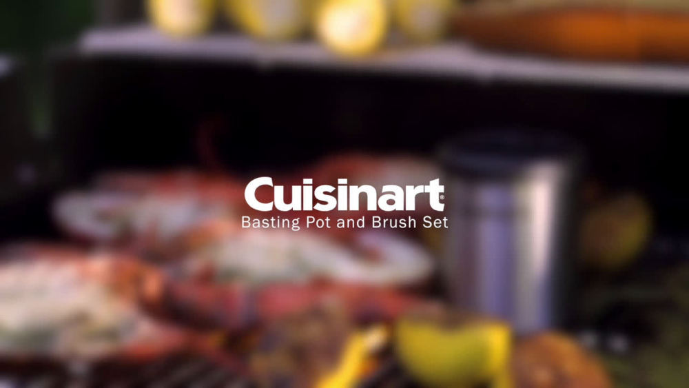 Cuisinart® Basting Pot and Brush Set 16oz Stainless Steel Pot
