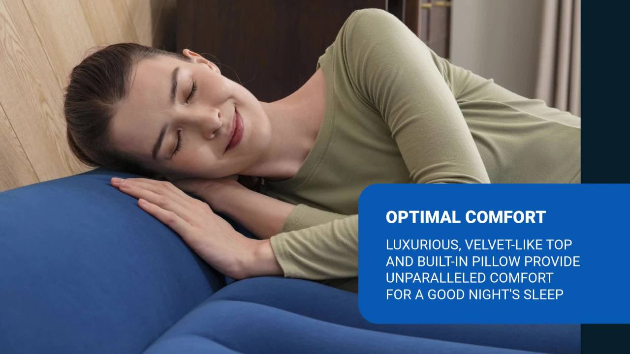 thumbnail video image 2 of Bestway SleepSupport Air Mattress Queen 12” with Built-in AC Pump, 2 of 9