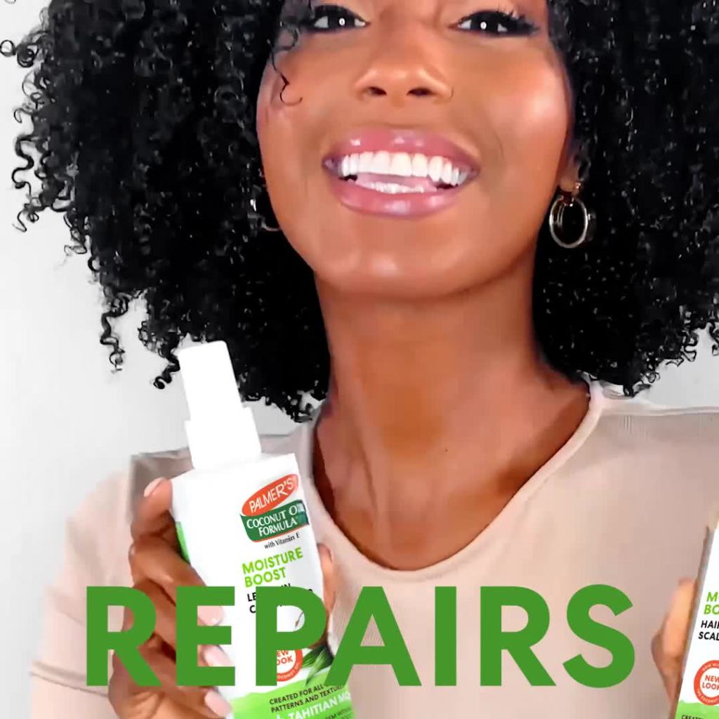 thumbnail video image 2 of Palmer's Coconut Oil Formula Moisture Boost Deep Conditioner, 12 oz., 2 of 12